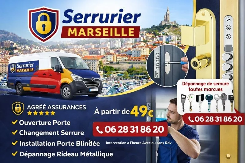 Serrurier à Pont-De-Vivaux Marseille 13010 – Dépannage serrurerie rapide 24h/24